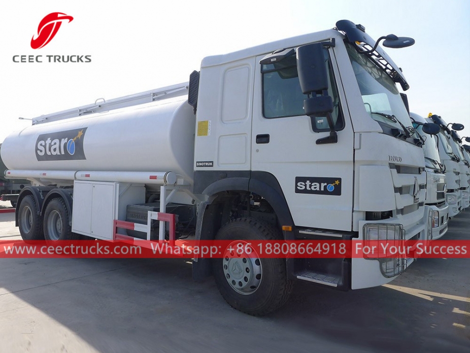 HOWO 6×4 371HP fuel tanker truck