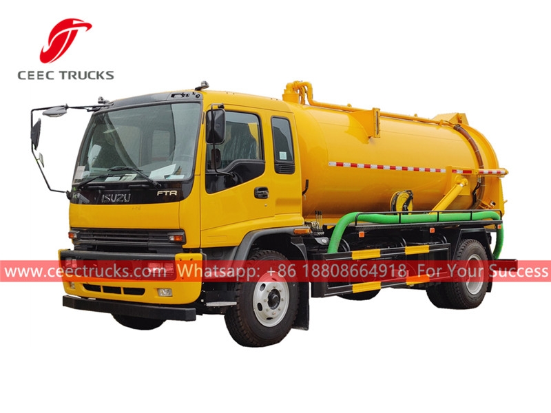 ISUZU 6 wheeler vacuum suction truck