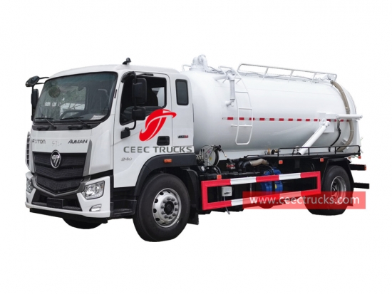 FOTON 10,000 liters vacuum tanker truck