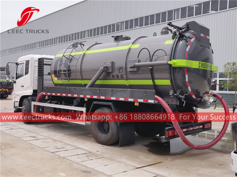 ISUZU 6 wheeler vacuum sewage truck