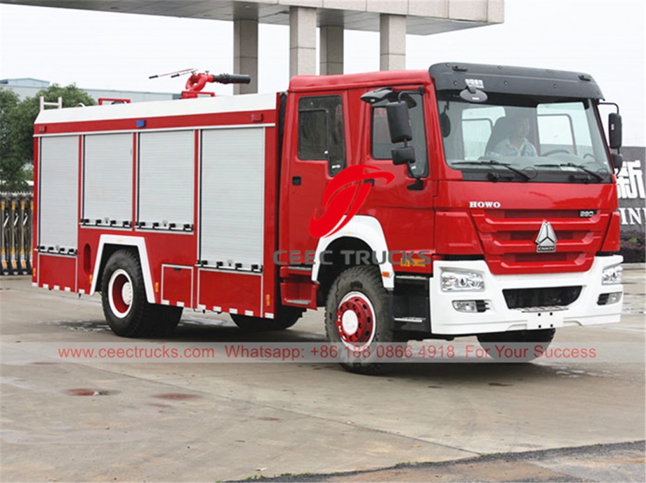 HOWO water tank fire engine