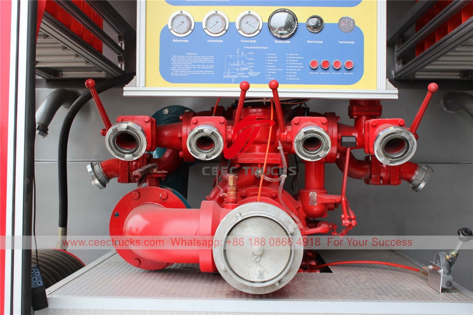 HOWO 10 ton water tank fire truck