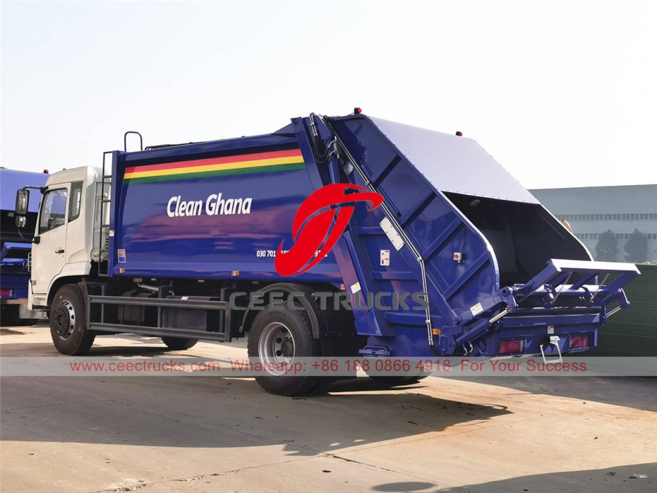 Dongfeng 6 wheeler garbage compressed truck