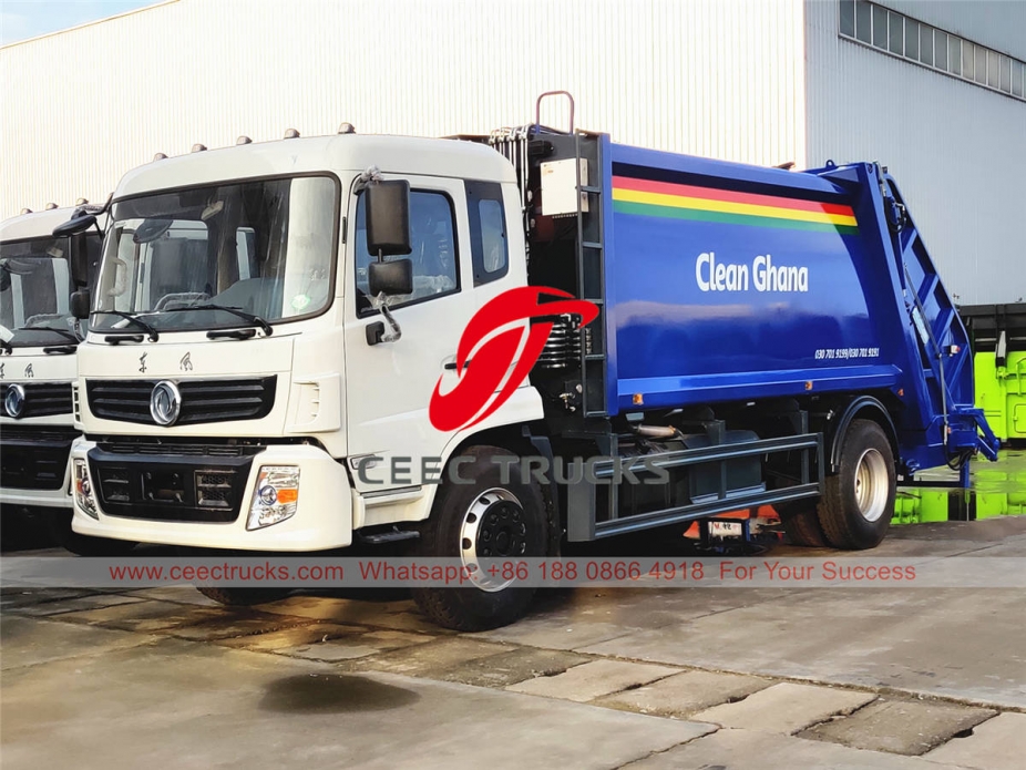 Dongfeng 6 wheeler garbage compressed truck