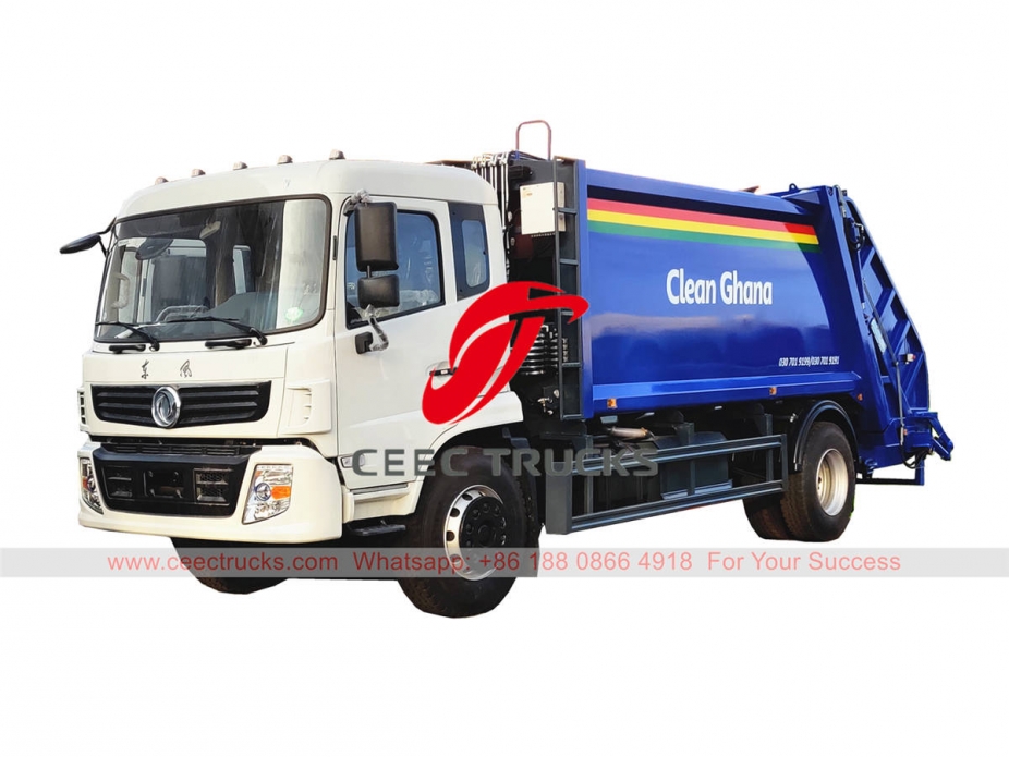 Dongfeng 6 wheeler garbage compressed truck