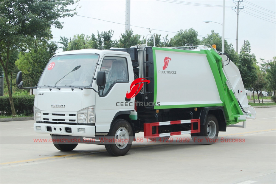 ISUZU rear loader compactor truck for export