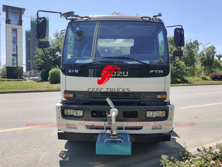 ISUZU water truck mounted dust suppression system