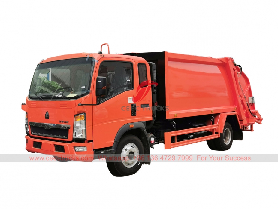 HOWO Back loading garbage truck for sale