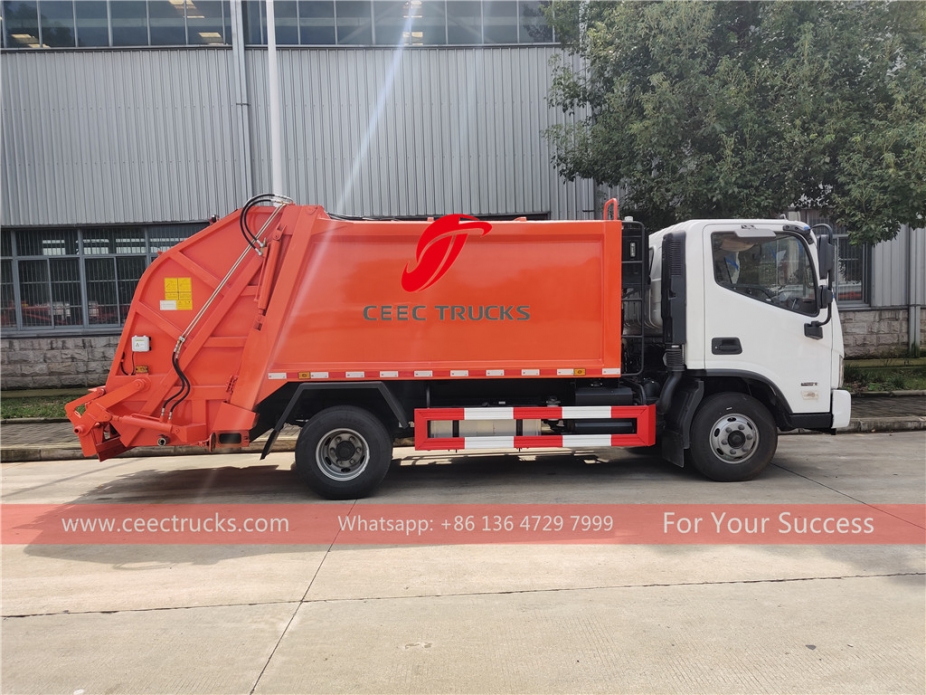 FOTON 6CBM garbage compactor truck export to Gambia