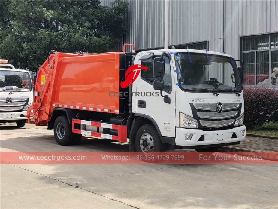 FOTON 6CBM garbage compactor truck export to Gambia