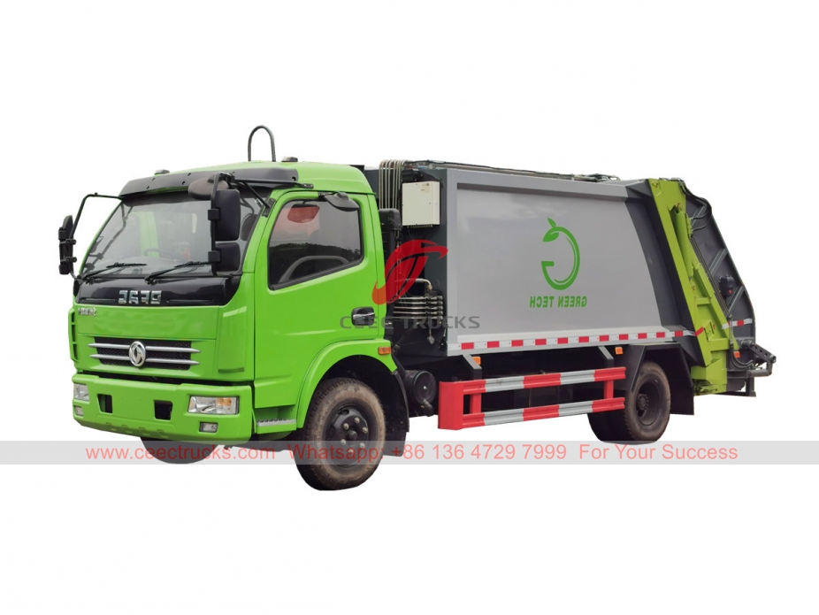 Dongfeng 6 wheeler garbage compression truck