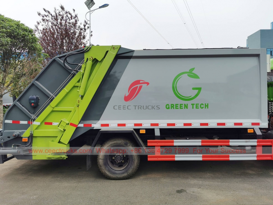 Dongfeng 6 wheeler garbage compression truck