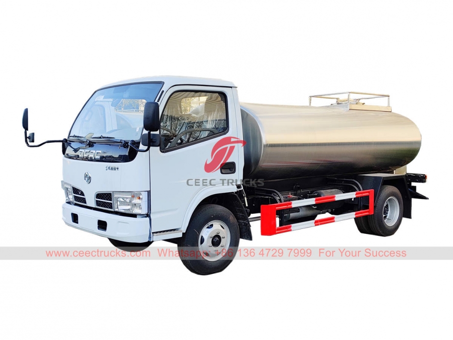 Dongfeng 4×2 stainless steel water tanker