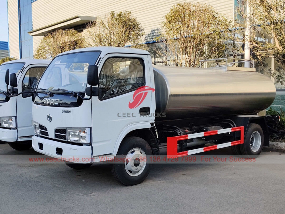 Dongfeng 4×2 stainless steel water tanker