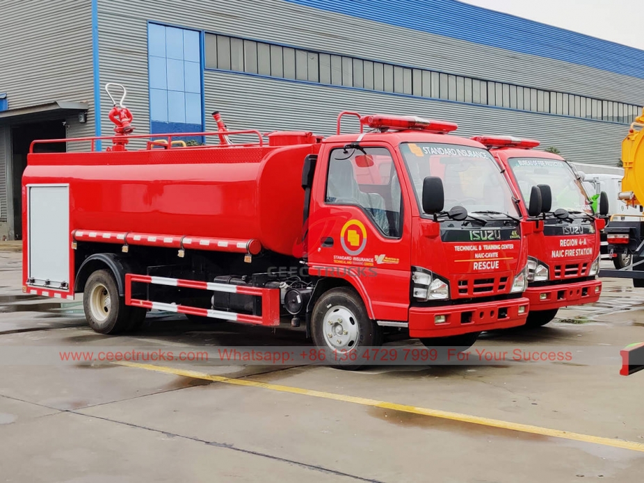 ISUZU 6 wheeler fire water bowser