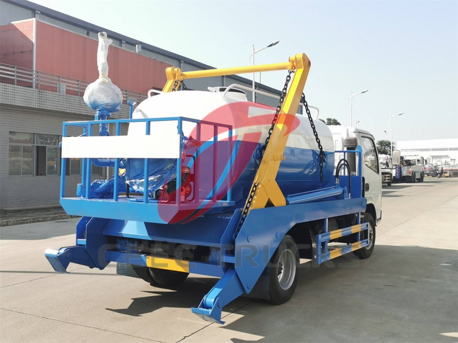 Dongfeng skip loader mounted water tanker