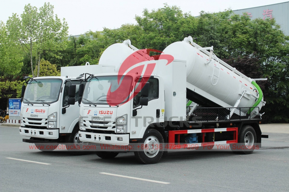 ISUZU NPR Sewer Vacuum Truck With MORO pump for Southeast Asia