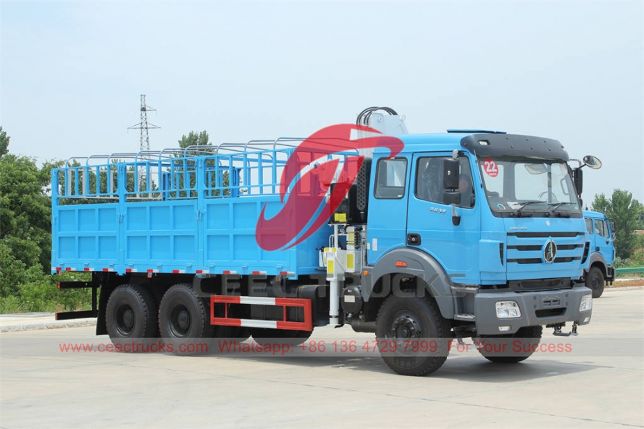 Beiben 6×4 RHD Crane truck at best price