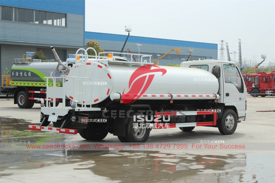 ISUZU 600P 130HP stainless steel water tanker truck