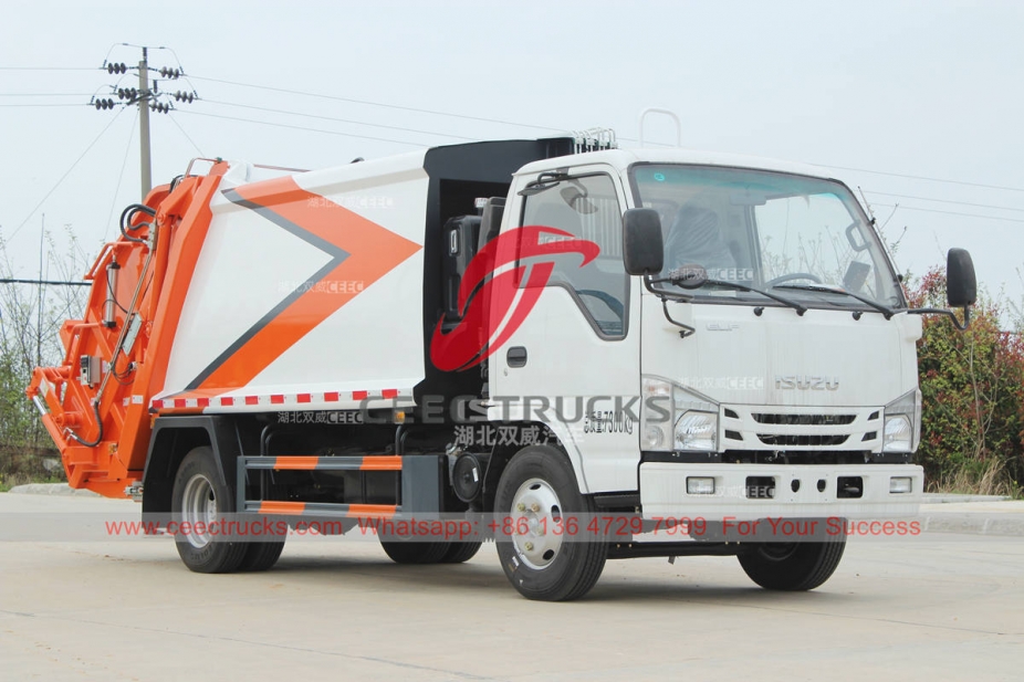 Customized ISUZU 100P 4×2 small refuse compactor at best price