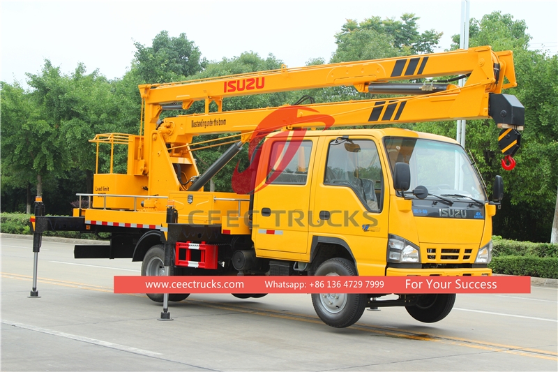 Camion con piattaforma aerea ISUZU da 18 metri