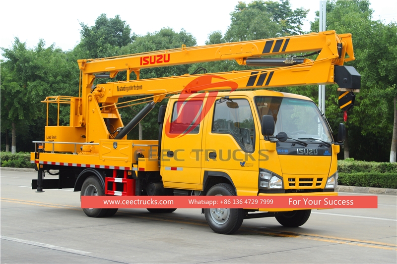 Camion con piattaforma aerea ISUZU da 18 metri