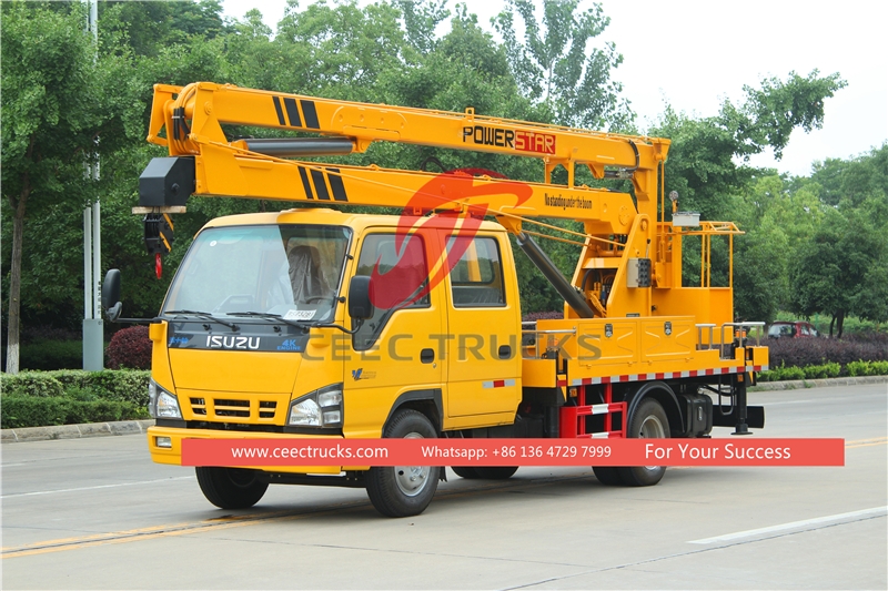 Camion con piattaforma aerea ISUZU da 18 metri