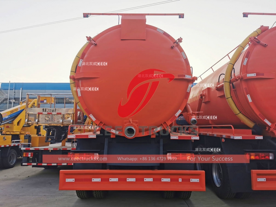 howo 6*6 drive vacuum sewage tanker truck