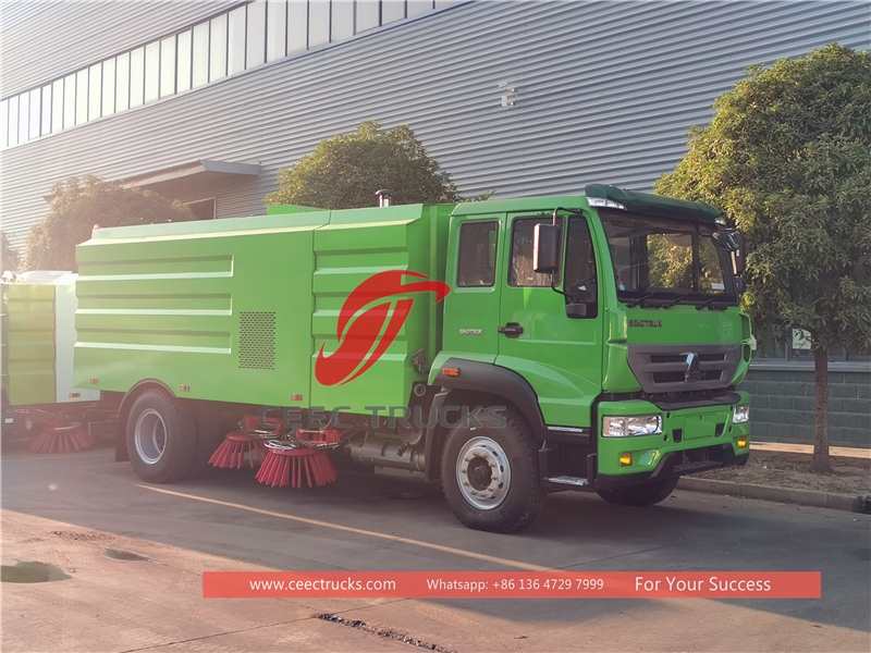 howo 5 cbm road sweeping truck