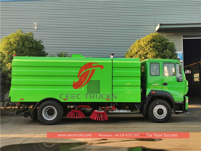 howo 5 cbm road sweeping truck