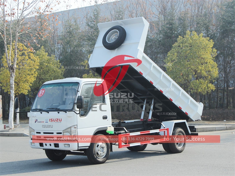 Best price ISUZU 4×2 small tipper truck