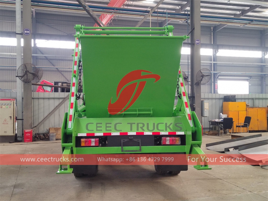 HOWO 6CBM swing arm garbage truck