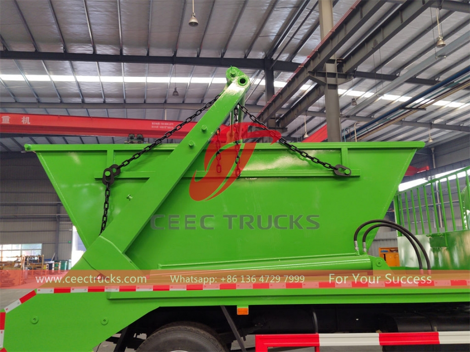 HOWO 6CBM swing arm garbage truck