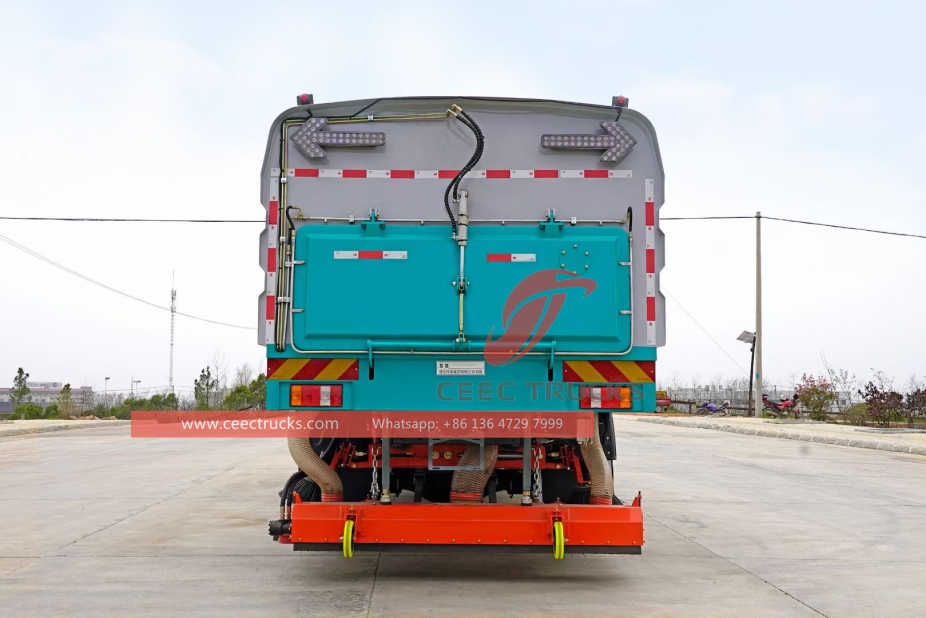 HOWO 4*2 12cbm road sweeper with water washing function