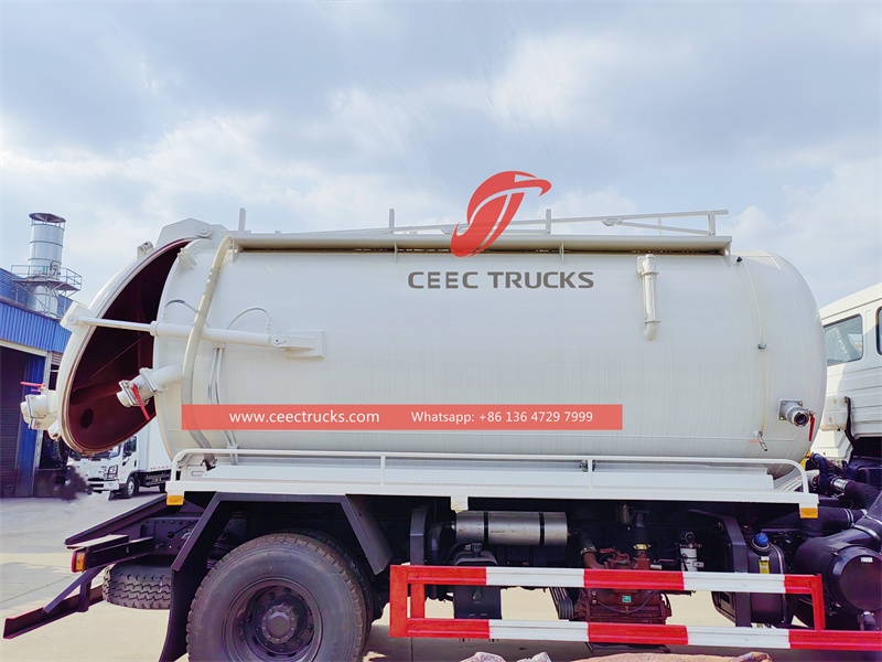 BEIBEN 270hp 14000L Vacuum Sewage Truck with direct factory sale