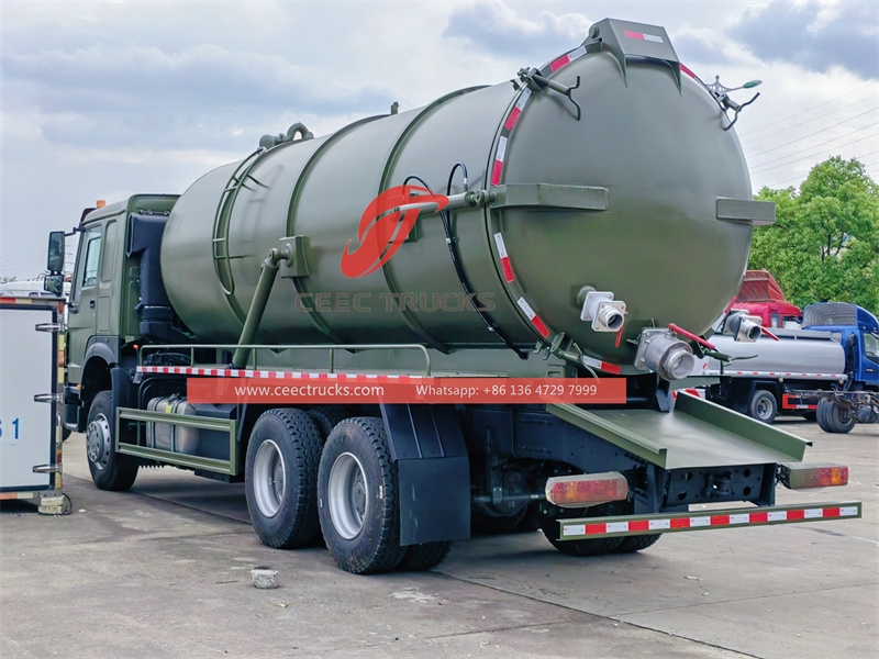 SINOTRUK 25m3 Vacuum Sewage Suction trucks with best price