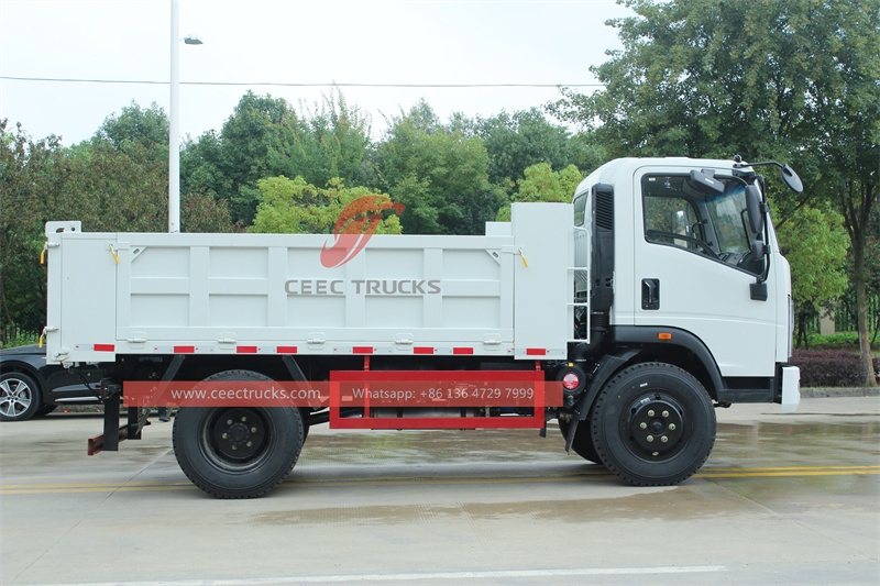 5 tons 4x2 HOWO Tipper Truck Dump Trucks made in China