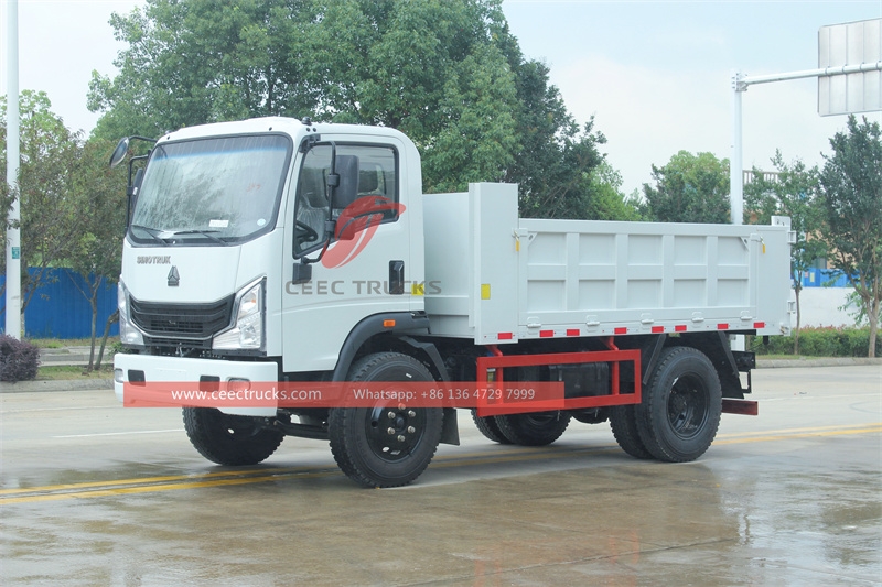 5 tons 4x2 HOWO Tipper Truck Dump Trucks made in China