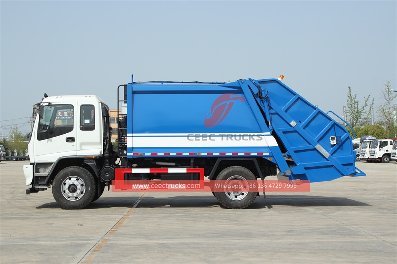 Japan ISUZU 16 CBM garbage compactor truck made in China