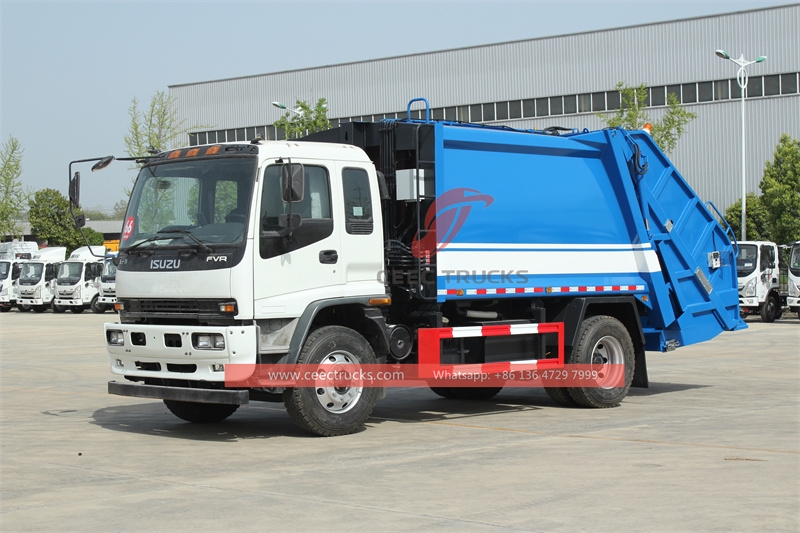 Japan ISUZU 16 CBM garbage compactor truck made in China