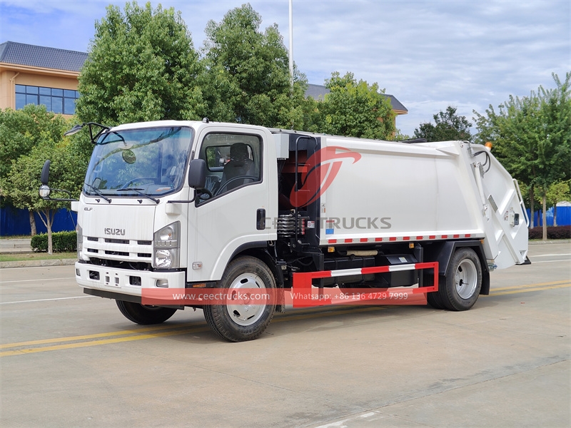 ISUZU NPR light duty 8CBM Waste Compactor truck made in China