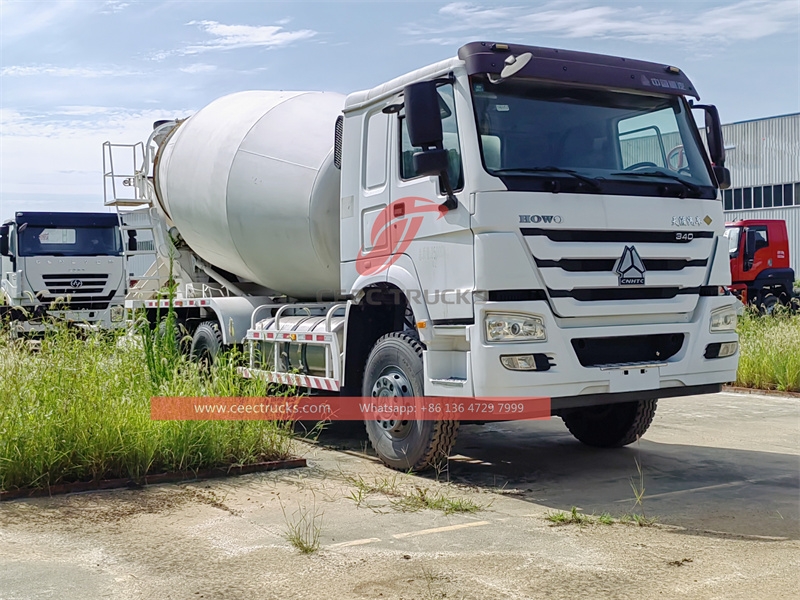 Used HOWO heavy duty 340HP Concrete Mixer Truck from China