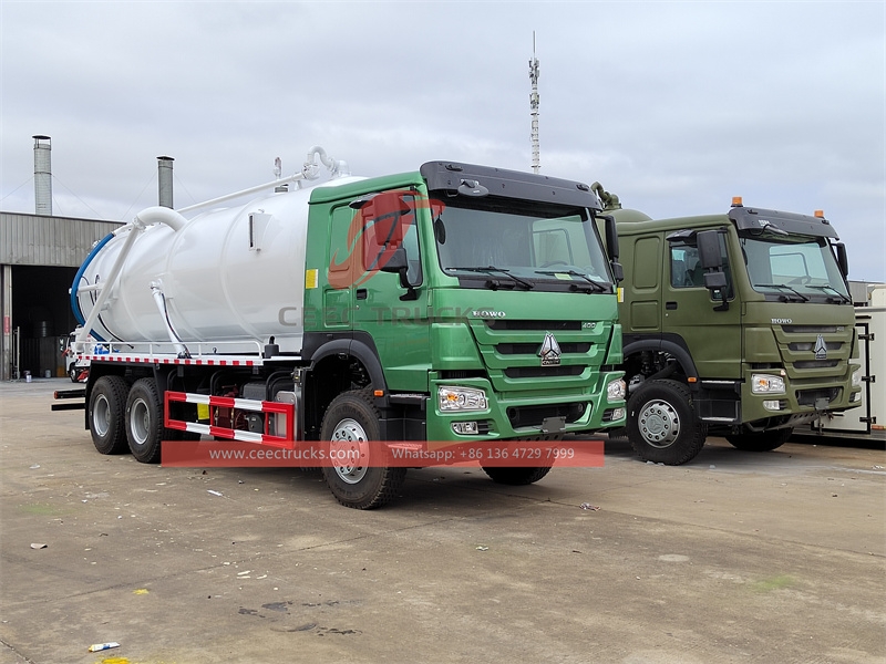 SINOTRUK 20m3 Vacuum Sewage Suction trucks with factory direct sale