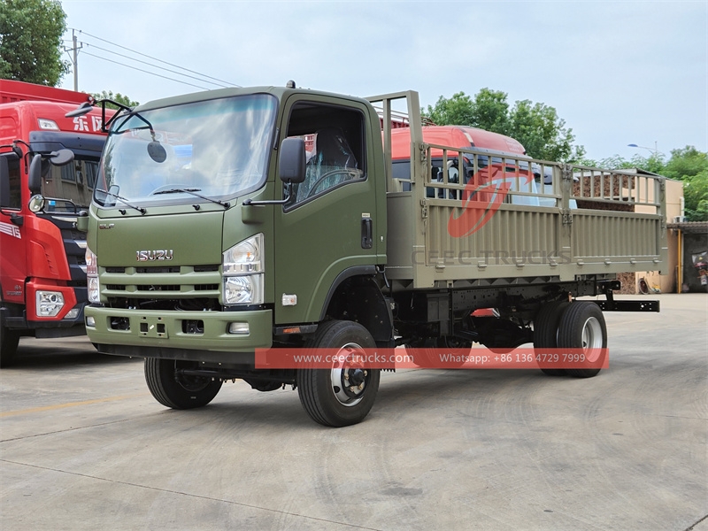 ISUZU 4×4 Military flat body truck made in China