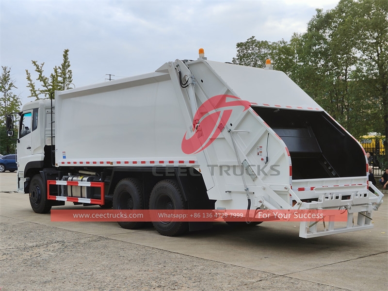 Dongfeng 10 wheeler rear load waste disposal truck