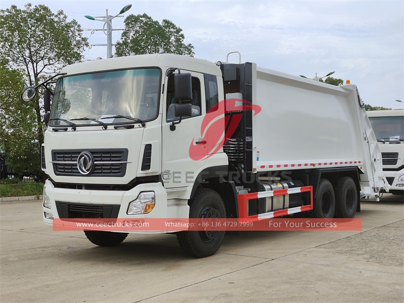 Dongfeng 10 wheeler rear load waste disposal truck