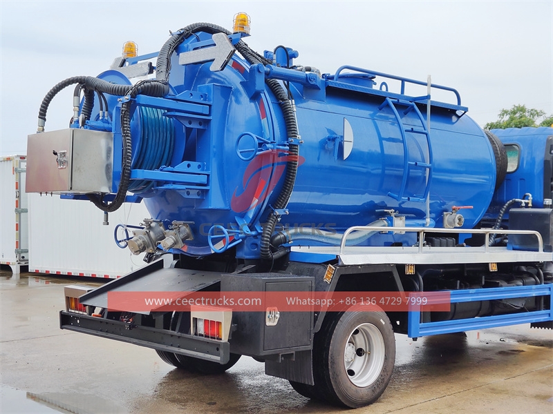 ISUZU NPR 190hp Vacuum Tank Truck with factory direct sale