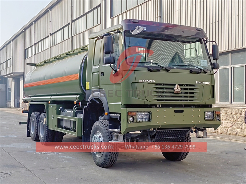 HOWO 6x6  fuel delivery tanker truck with factory direct sale