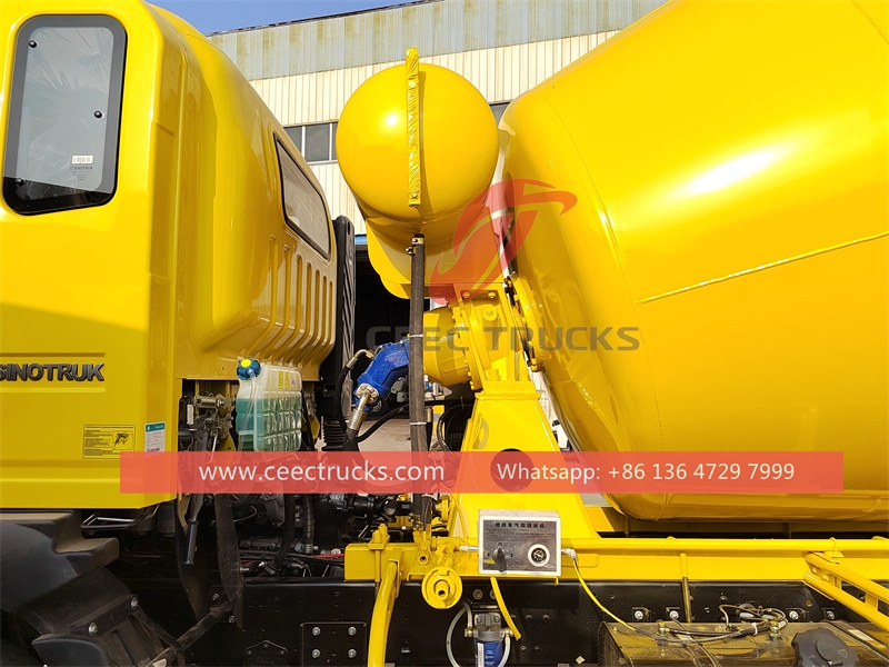 HOWO light-duty 140HP Concrete Mixer Truck for sale