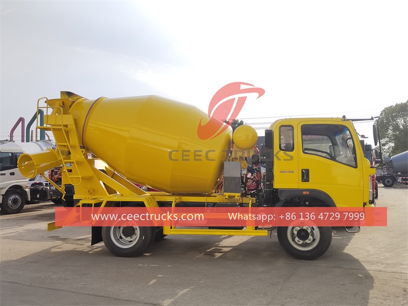 HOWO light-duty 140HP Concrete Mixer Truck for sale